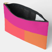 Hete roze en Oranje kleurenblokken Etui (Open)