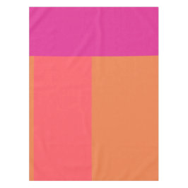 Hete roze en Oranje kleurenblokken Tafelkleed