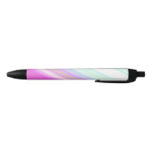 Hete roze en witte strips zwarte inkt pen (Bodem)