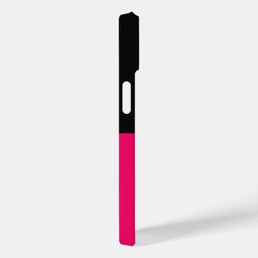 Hete Roze en Zwarte Kleurenblokken Case-Mate iPhone Case (Achterkant / Rechts)