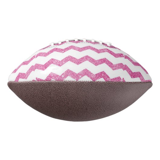 hete roze, faux glitter,girly,teen,chevron,zigzag, american football (Gedraaid 90)