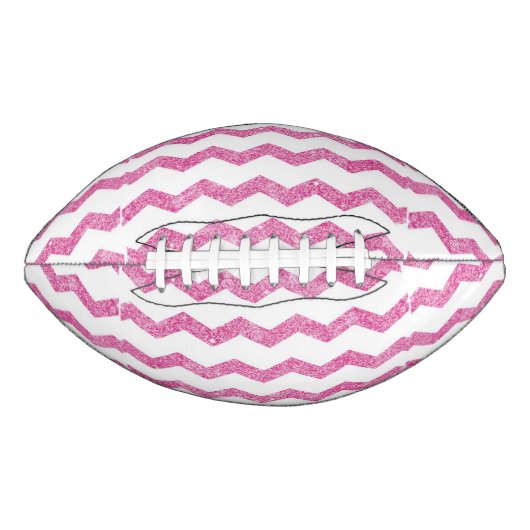 hete roze, faux glitter,girly,teen,chevron,zigzag, american football (Voorkant)