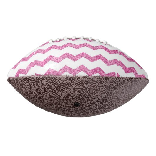hete roze, faux glitter,girly,teen,chevron,zigzag, american football (Gedraaid 270)