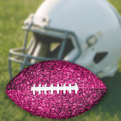 Hete roze faux glitter schittert bling american football