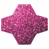 Hete roze faux glitter schittert bling voetbal (Enkel)