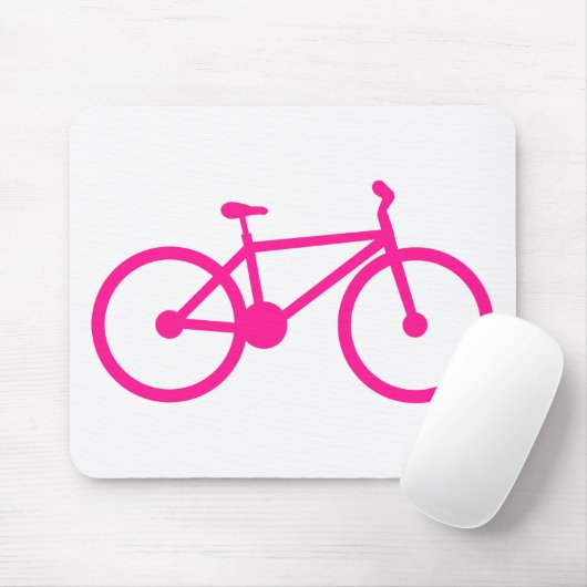 Hete Roze Fiets; fiets Muismat (Met muis)