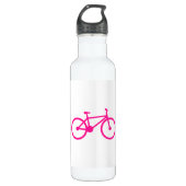 Hete Roze Fiets; fiets Waterfles (Voorkant)
