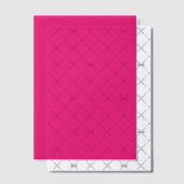 Hete Roze fuchsia vellum papieren Uitnodigingen (Offset (Uitnodiging))