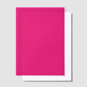 Hete Roze fuchsia vellum papieren Uitnodigingen (Offset)