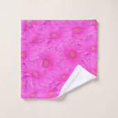 Hete Roze Gerbera Bloemen, Badhanddoekset, Bad Handdoek (Wasdoekje)