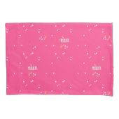 Hete roze + geruite Kussenslopen (Voorkant-Links)