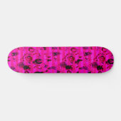 Hete Roze Graffiti Skateboarddekken Persoonlijk Skateboard (Horizontaal)