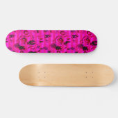 Hete Roze Graffiti Skateboarddekken Persoonlijk Skateboard (Horizontaal)