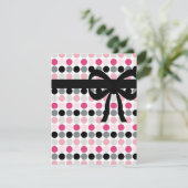 Hete roze, grijze, lichtroze en zwarte poolpunten kaart (Staand voorkant)