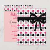 Hete roze, grijze, lichtroze en zwarte poolpunten kaart (Voorkant / Achterkant)