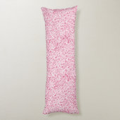 Hete Roze Harten Splatter Verf, Gespikkeld Lichaamskussen (Achterkant (Verticaal))