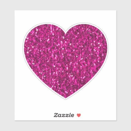 Hete roze hartritmeffels sticker (Vel)