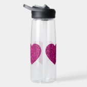 Hete roze hartritmeffels waterfles (Rechts)