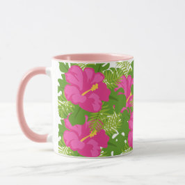 HETE ROZE HIBISCUS BLOEM MOK