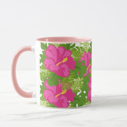 HETE ROZE HIBISCUS BLOEM MOK (Links)