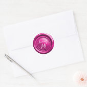 Hete Roze Kaars Was Zegel Drip Sweet 16 Trouwdag (Envelop)