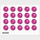 Hete Roze Kaars Was Zegel Druppel Sweet 16 Trouwen (Vel)