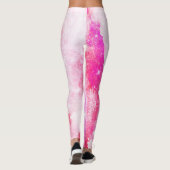 Hete roze Leggings | Space Galaxy Theme Tights (Achterkant)