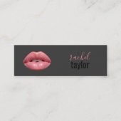 Hete roze lippen | Charcoal Make-up Visitekaartje (Voorkant)