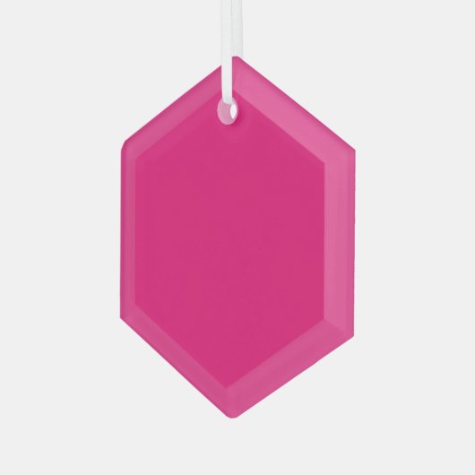 Hete roze ornament (Voorkant links)