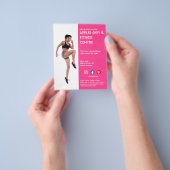 hete roze Sidebar Fotogynaecologische trainer gesc Flyer (Hand)