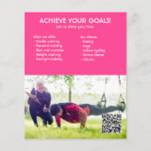 hete roze Sidebar Fotogynaecologische trainer gesc Flyer (Achterkant)