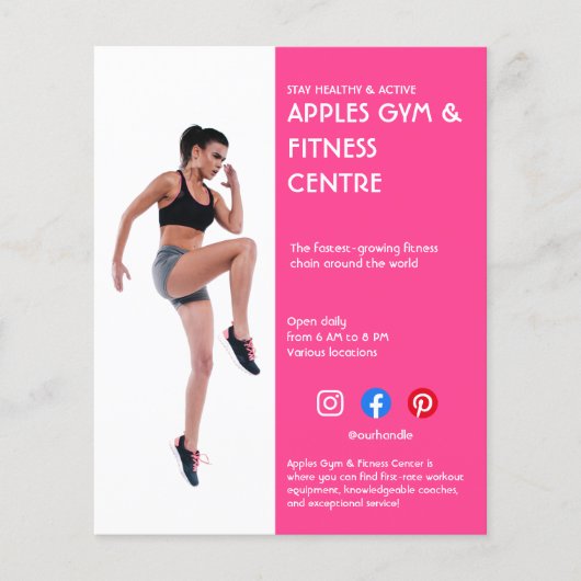 hete roze Sidebar Fotogynaecologische trainer gesc Flyer (Voorkant)