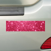 Hete Roze Sterren Bumpersticker (Op auto)