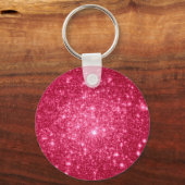 Hete Roze Sterren Sleutelhanger (Voorkant)