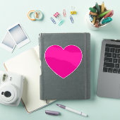 Hete Roze Valentijnse Hart Sticker (iPad Cover)
