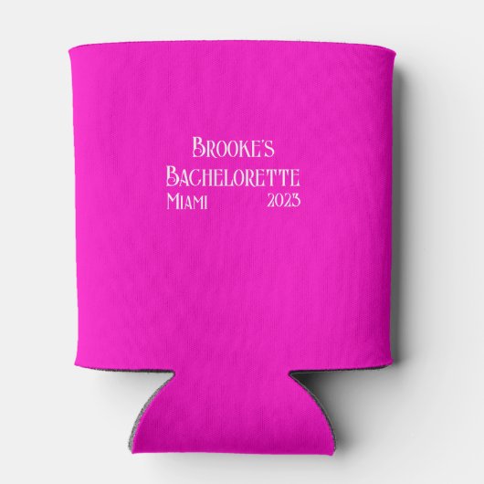  hete roze vrijgezelle blikjeskoeler (Achterkant)