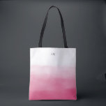 Hete Roze Waterverf Ombre Modern Monogram Tote Bag<br><div class="desc">Vrouwelijke en minimalistische canvas tas met waterverf hot pink ombre en klassieke typografie. Personaliseer door een monogram,  naam of een korte zin toe te voegen. Deze ombre monogram canvas tas is ideaal als een persoonlijk geschenk.</div>