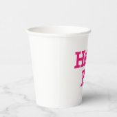 Hete Roze witte document koppen Papieren Bekers (Rechts)