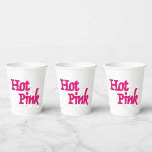 Hete Roze witte document koppen Papieren Bekers