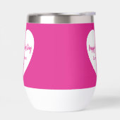 Hete roze witte hart Valentijnsdag (Links)