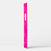hete roze yoga posities lijntekeningen Case-Mate iPhone case (Achterkant / Rechts)