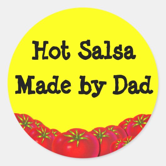 Hete Salsa Retro Custom Inblikken Labels (Voorkant)