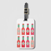 Hete Saus Flessen Heet Spicy Stuff Gift Bagagelabel (Voorkant (verticaal))