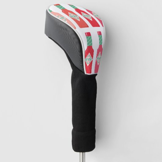 Hete Saus Flessen Heet Spicy Stuff Gift Golfheadcover (Schuin)