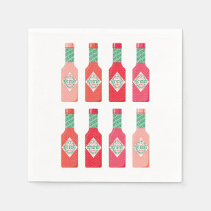 Hete Saus Flessen Heet Spicy Stuff Gift Servet