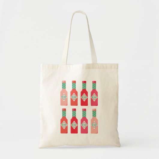 Hete Saus Flessen Heet Spicy Stuff Gift Tote Bag (Voorkant)