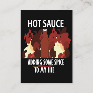 hete saus ketchup vuur rode chili peper eten visitekaartje