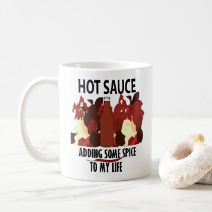 Hete Saus Ketchup Vuur Rode Chilipeper Koffiemok