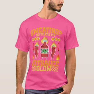 Hete sauzen Grappig pittig Mexicaans eten Hete sau T-shirt