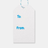 hete sneeuwpop cadeaulabel (Achterkant)